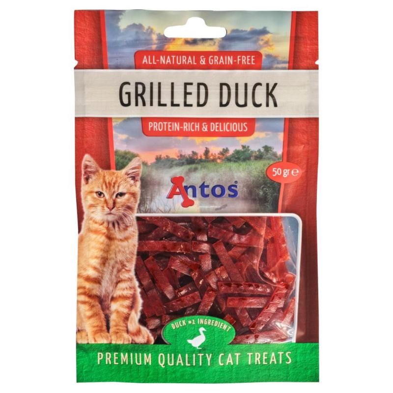 ANTOS Grilled Duck skanėstai katėms su antiena 50g (12)